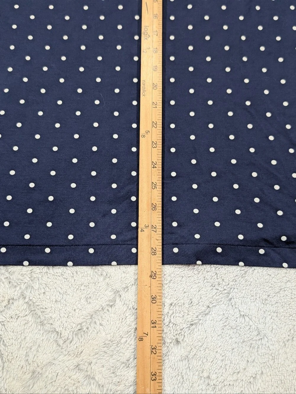 Polo Ralph Lauren Shirt Mens L Blue Navy Polka Dot Performance Classic